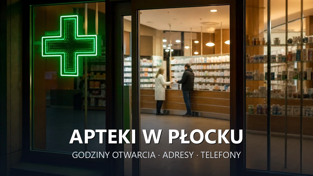 Apteki w Płocku - godziny otwarcia i dyżury