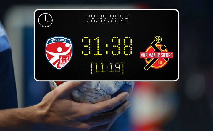 [PIŁKA RĘCZNA] I Liga Mężczyzn (Grupa C) – SMS ZPRP II Płock – MKS Mazur Sierpc 31:38 – Mazur wywozi punkty z Płocka