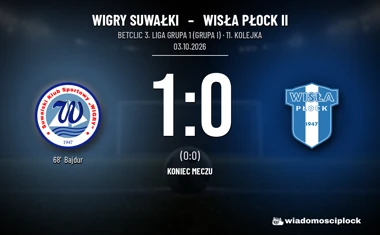 [PIŁKA NOŻNA] Wigry Suwałki – Wisła Płock II 1:0 w 11. kolejce Betclic 3. Ligi, Grupa I