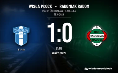 [PIŁKA NOŻNA] Wisła Płock – Radomiak Radom 1:0 w PKO BP Ekstraklasie. Gol Pršira rozstrzygnął mecz w Płocku