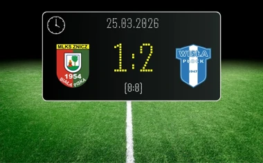 [PIŁKA NOŻNA] Znicz Biała Piska – Wisła Płock II 1:2 w Betclic 3. Lidze, Grupa 1 (Grupa I)