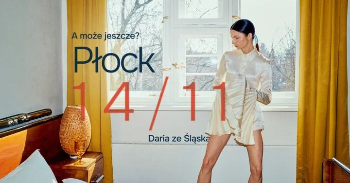 Obrazek przedstawia grafikę promocyjną wydarzenia Daria ze Śląska z koncertem w Płocku — 14 listopada 2025