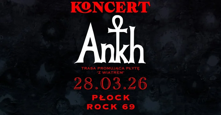 Grafika promocyjna wydarzenia Koncert ANKH w Płocku — trasa promująca płytę _Z Wiatrem_