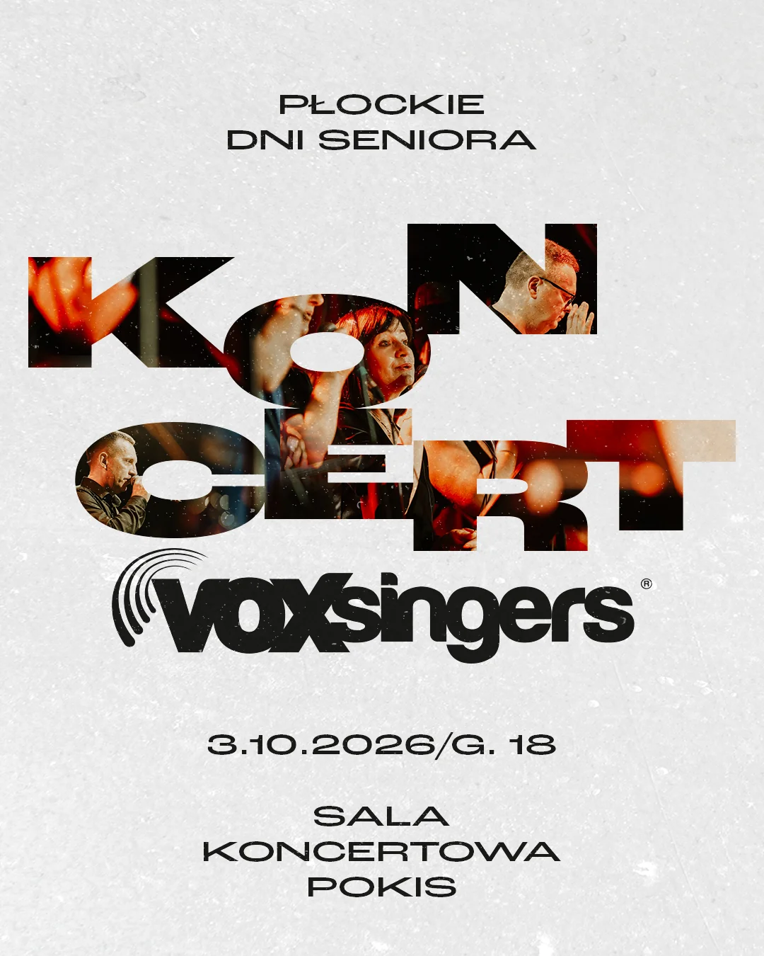 Grafika promocyjna wydarzenia Koncert chóru Vox Singers | Płockie Dni Seniora