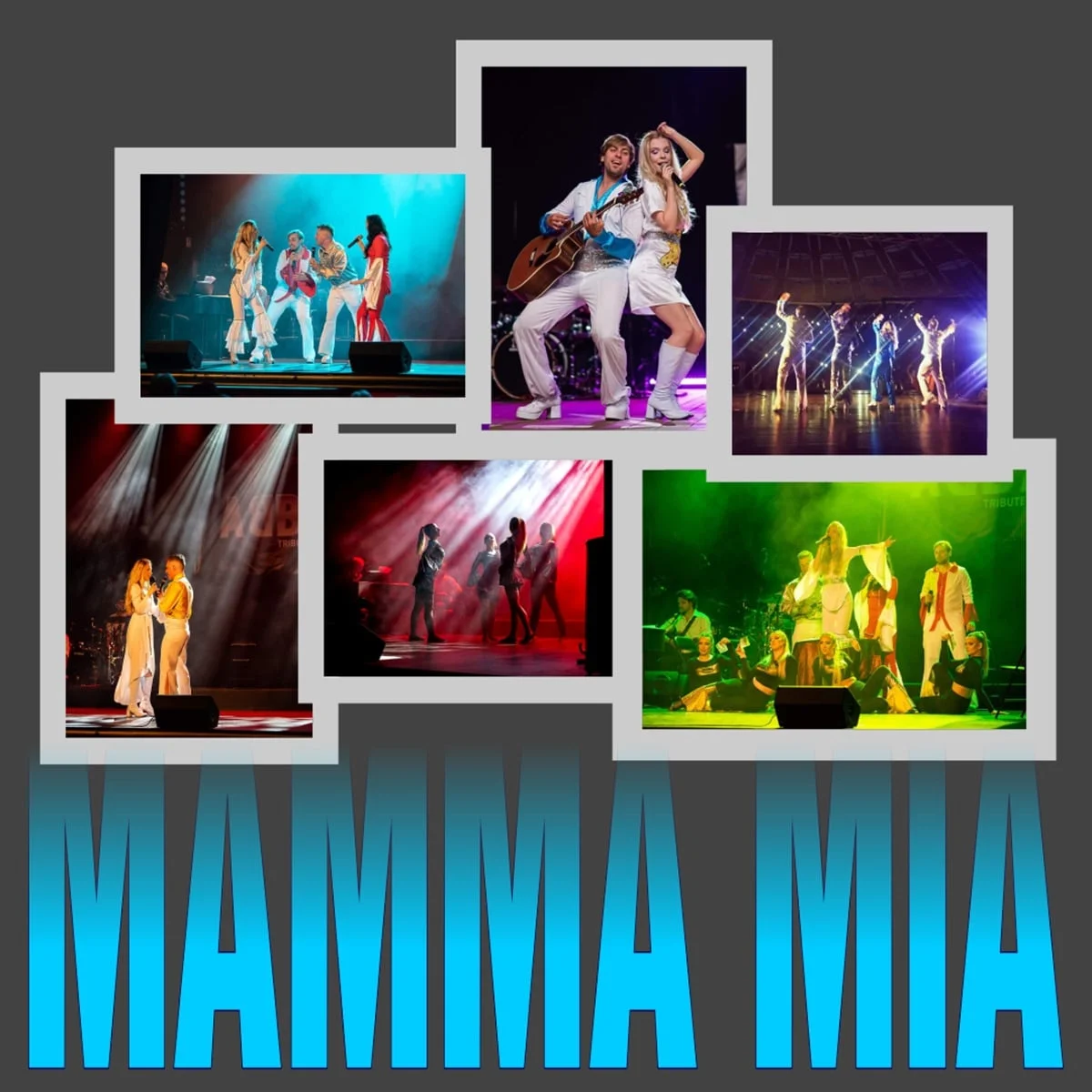 Grafika promocyjna wydarzenia Koncert muzyczny Mamma Mia w amfiteatrze w Płocku