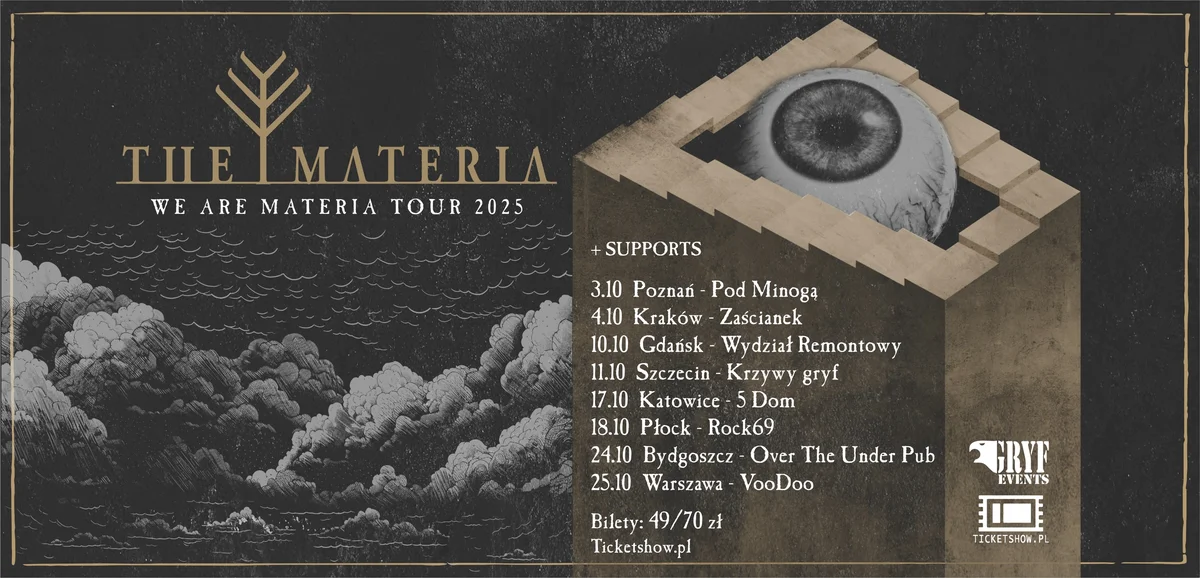 Grafika promocyjna wydarzenia Koncert The Materia w Płocku z okazji 10-lecia albumu