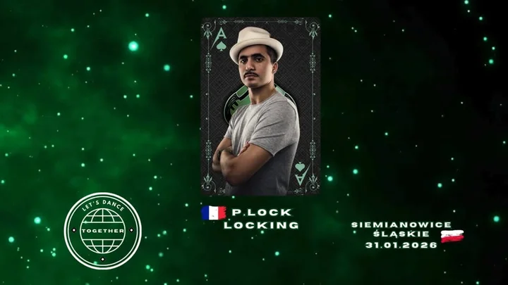 Grafika promocyjna wydarzenia Lets Dance Together vol.2: P.LOCK — warsztaty Locking w Siemianowicach Śląskich