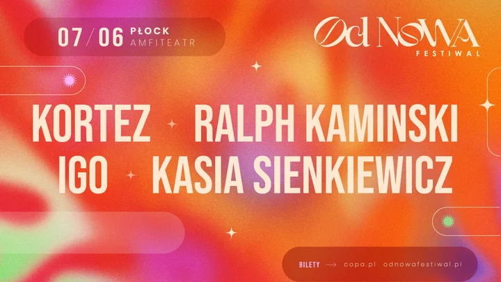 Grafika promocyjna wydarzenia Od Nowa Festiwal w Płocku — 7 czerwca 2026