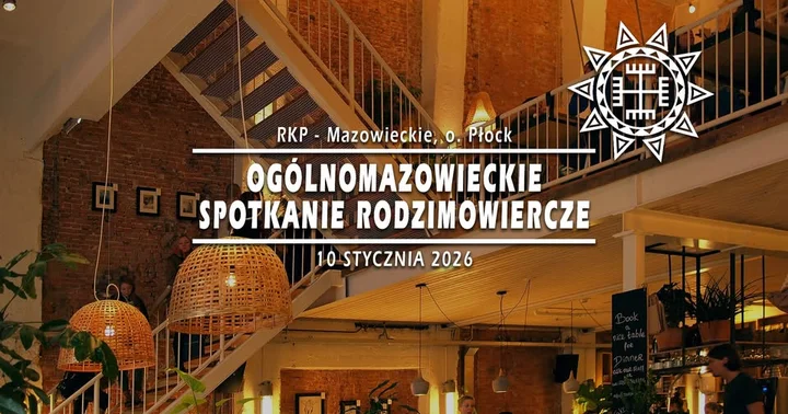 Grafika promocyjna wydarzenia Ogólnomazowieckie Spotkanie Rodzimowiercze w Płocku — 10 stycznia 2026