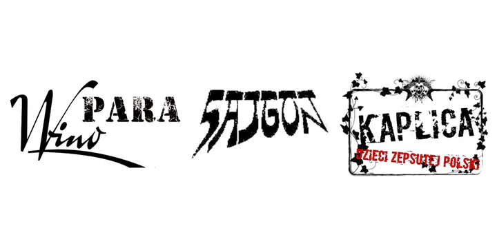 Grafika promocyjna wydarzenia PARA WINO, SAJGON i KAPLICA — koncert punkowy w Płocku