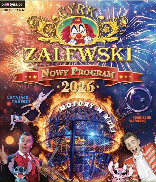 Grafika promocyjna wydarzenia Płock: Cyrk Zalewski – Widowisko 2026 pod namiotem
