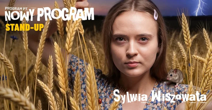 Grafika promocyjna wydarzenia Sylwia Wiszowata w Płocku z programem „Nowy Program” – stand-up w Rock ’69