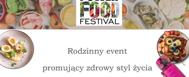 Grafika promocyjna wydarzenia Power Food Festival