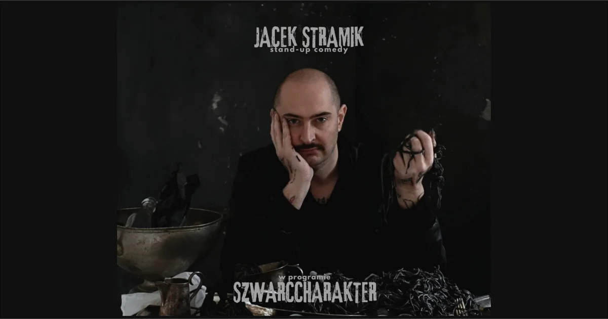 Grafika promocyjna wydarzenia Stand-up Jacka Stramika w Płocku 30 września