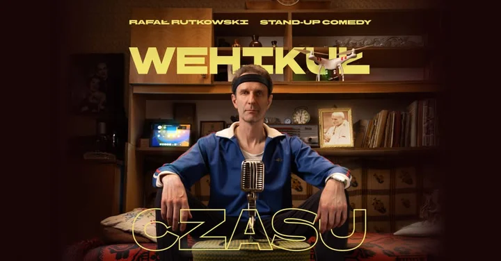 Grafika promocyjna wydarzenia Stand-up Płock: Rafał Rutkowski — „Wehikuł czasu”