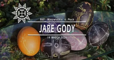 Grafika promocyjna wydarzenia Jare Gody — obchody w Wiączeminie Polskim, 14 marca 2026