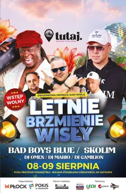 Grafika promocyjna wydarzenia Letnie Brzmienie Wisły