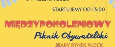 Grafika promocyjna wydarzenia Międzypokoleniowy Piknik Obywatelski