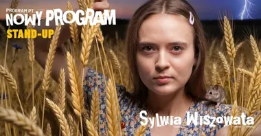 Grafika promocyjna wydarzenia Sylwia Wiszowata w Płocku z programem „Nowy Program” – stand-up w Rock ’69
