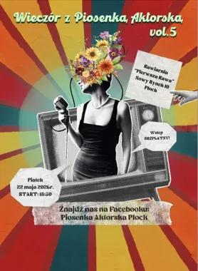 Grafika promocyjna wydarzenia Wieczór z Piosenką Aktorską vol. 5 w Płocku