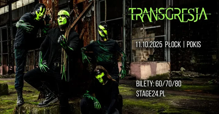 Obrazek przedstawia grafikę promocyjną wydarzenia Koncert Transgresji w POKiS w Płocku