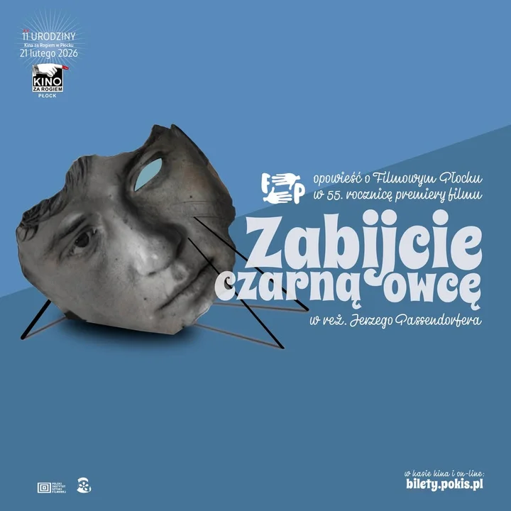 Grafika promocyjna wydarzenia Urodziny Kina za Rogiem — „Zabijcie czarną owcę” (21 lutego)