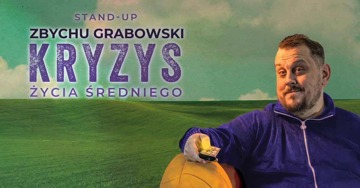 Grafika promocyjna wydarzenia Wieczór stand-up z Zbychu Grabowskim w Płocku