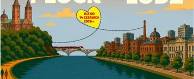 Bezpośredni pociąg między Łodzią a Płockiem już kursuje. Trzy pary dziennie