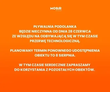 Podolanka zamknięta z powodu przerwy technologicznej. Jest termin otwarcia