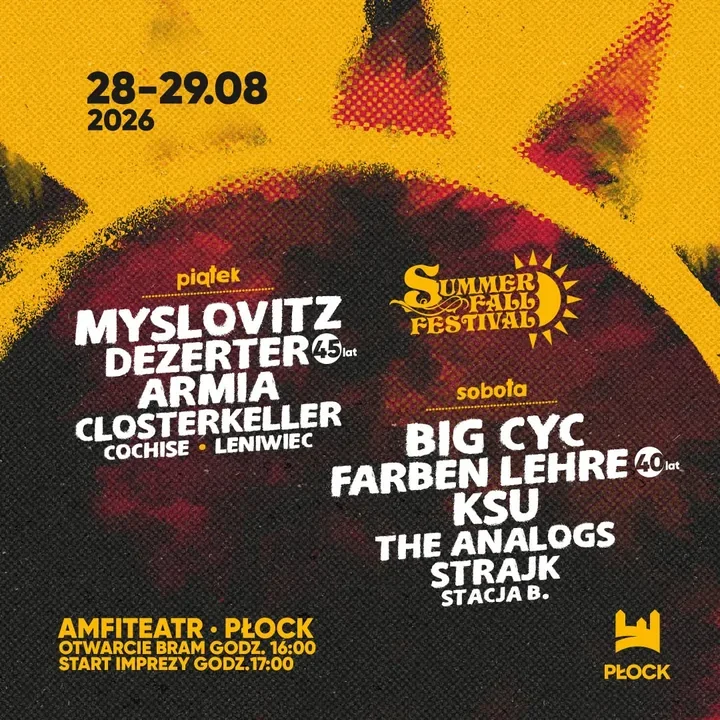Dwa dni gitarowego ognia w Płocku - Summer Fall Festival wraca do amfiteatru