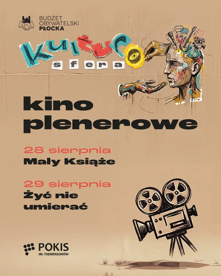 Sierpniowe kino pod chmurką w Płocku. Kulturosfera zaprasza na dwa seanse