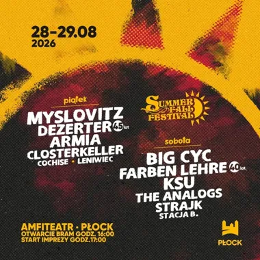 Dwa dni gitarowego ognia w Płocku - Summer Fall Festival wraca do amfiteatru