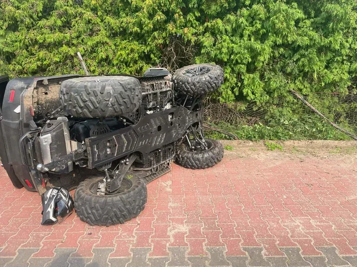 Dwaj kierowcy quadów stracili panowanie. Wypadki w powiatach Płocka