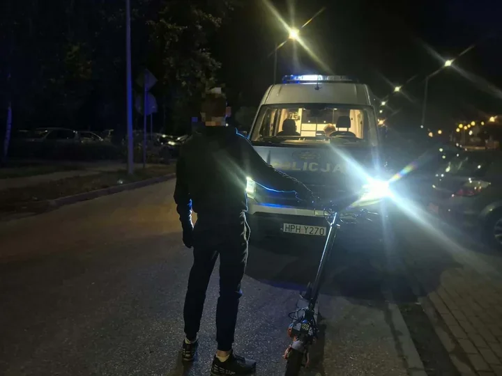 16-latek jechał hulajnogą bez uprawnień. Reagowała płocka drogówka
