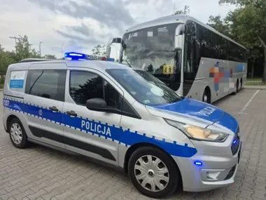 Rodzice mogli odetchnąć - płocka drogówka sprawdziła autokar dzieci