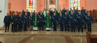 W Płocku policjanci uczcili patrona służby. Była Kompania Honorowa