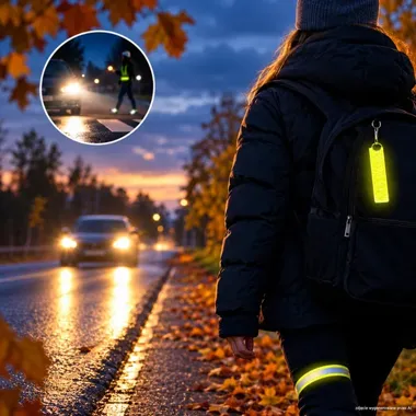 Po zmianie czasu piesi są mniej widoczni. Policja z Płocka apeluje o odblaski