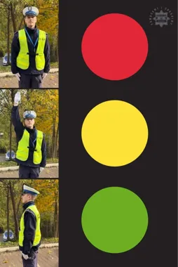 Policjant na skrzyżowaniu w Płocku. Te gesty decydują o przejeździe