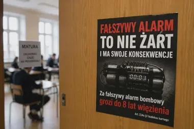 Fałszywy alarm przed maturą może przerwać egzamin i skończyć się więzieniem