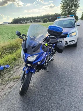 Sarna wbiegła wprost przed motocykl - 48-latek trafił do szpitala