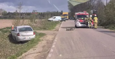 Na płockich drogach w jeden weekend dwa potrącenia i śmigłowiec LPR