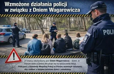 Wagarowicze ruszą w miasto - policja już obstawia parki i galerie